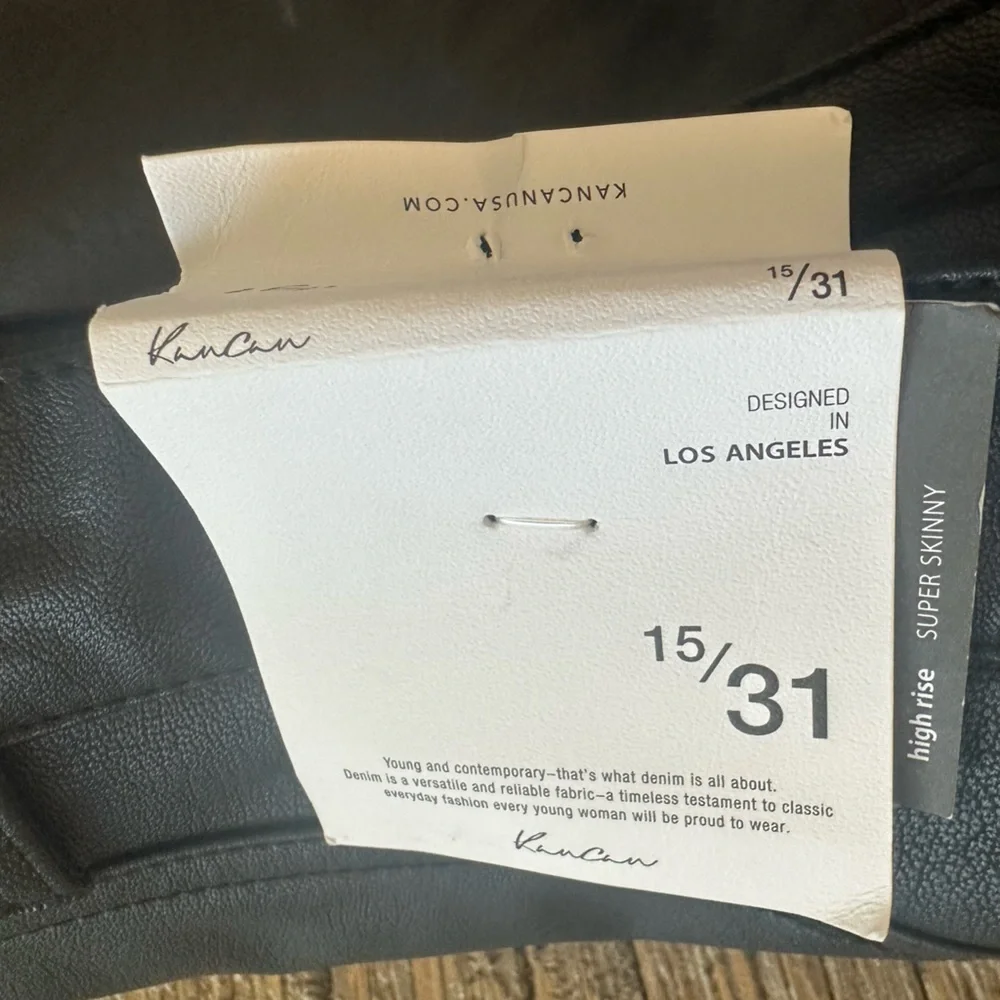 NWT Black Skinny Leather Pants - Picture 1 of 4